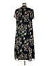 Coldwater Creek 100% Polyester Paisley Black Blue Casual Dress Size 20 - photo 2