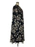 Coldwater Creek 100% Polyester Paisley Black Blue Casual Dress Size 20 - photo 4