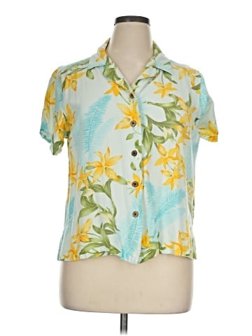 Caribbean Joe Short Sleeve Blouse (view 1)