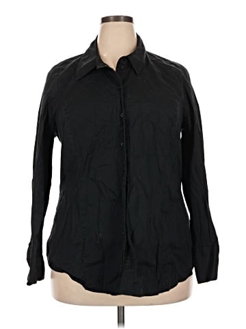 Lane Bryant Long Sleeve Button-Down Shirt (view 1)