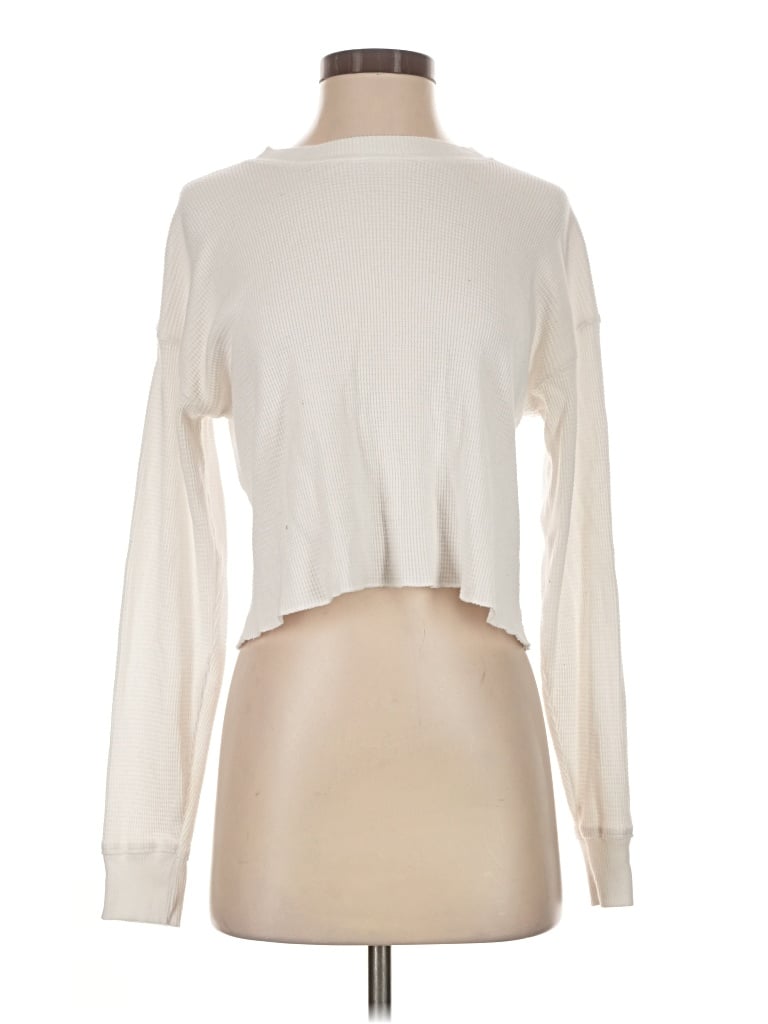 Pre-owned Tna Long Sleeve Turtleneck In Ivory