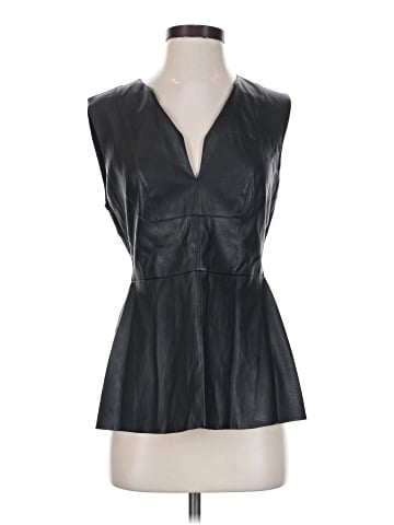 BCBGMAXAZRIA Faux Leather Top (view 1)