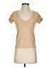 Guess Metallic Tan Short Sleeve T-Shirt Size S - photo 1