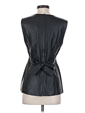 BCBGMAXAZRIA Faux Leather Top (view 2)