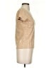 Guess Metallic Tan Short Sleeve T-Shirt Size S - photo 4