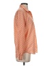 Timing 100% Polyester Polka Dots Orange Long Sleeve Blouse Size S - photo 4