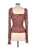 Lulus Brown Long Sleeve Top Size L - photo 2