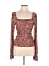 Lulus Brown Long Sleeve Top Size L - photo 1