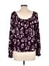 Torrid Purple Long Sleeve Blouse Size Lg Plus (0) - photo 2