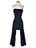 Material Girl Solid Blue Jumpsuit Size XS - photo 1