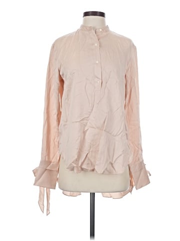Rag & Bone Long Sleeve Silk Top (view 1)