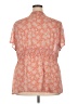 Torrid Paisley Orange Short Sleeve Blouse Size 3X Plus (3) - photo 2