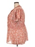 Torrid Paisley Orange Short Sleeve Blouse Size 3X Plus (3) - photo 5