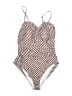 Unbranded Houndstooth Ivory One Piece Swimsuit Size L - photo 1
