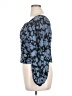 Torrid 100% Polyester Animal Print Blue Black Long Sleeve Blouse Size 1X Plus (1) - photo 5
