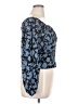 Torrid 100% Polyester Animal Print Blue Black Long Sleeve Blouse Size 1X Plus (1) - photo 4