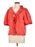 Old Navy 100% Cotton Orange 3/4 Sleeve Blouse Size L (tall) - photo 1