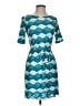 En Focus Studio Argyle Teal Casual Dress Size 4 - photo 1
