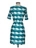 En Focus Studio Argyle Teal Casual Dress Size 4 - photo 2