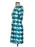 En Focus Studio Argyle Teal Casual Dress Size 4 - photo 5
