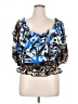 Ashley Stewart 100% Polyester Blue Sleeveless Blouse Size 14 Plus - photo 1