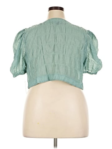 ELOQUII Short Sleeve Blouse (view 2)