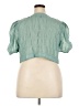 ELOQUII Teal Short Sleeve Blouse Size 18 Plus - photo 2
