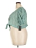 ELOQUII Teal Short Sleeve Blouse Size 18 Plus - photo 5