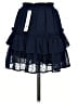 Aqua 100% Polyester Solid Blue Casual Skirt Size XS - photo 2