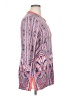 J. McLaughlin Aztec Or Tribal Print Orange Pink 3/4 Sleeve Blouse Size XL - photo 4