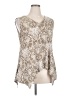 SJS Tan Sleeveless Blouse Size 1X - photo 1