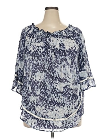 Hannah 3/4 Sleeve Blouse (view 1)