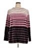 Talbots Stripes Pink Pullover Sweater Size 1X - photo 1