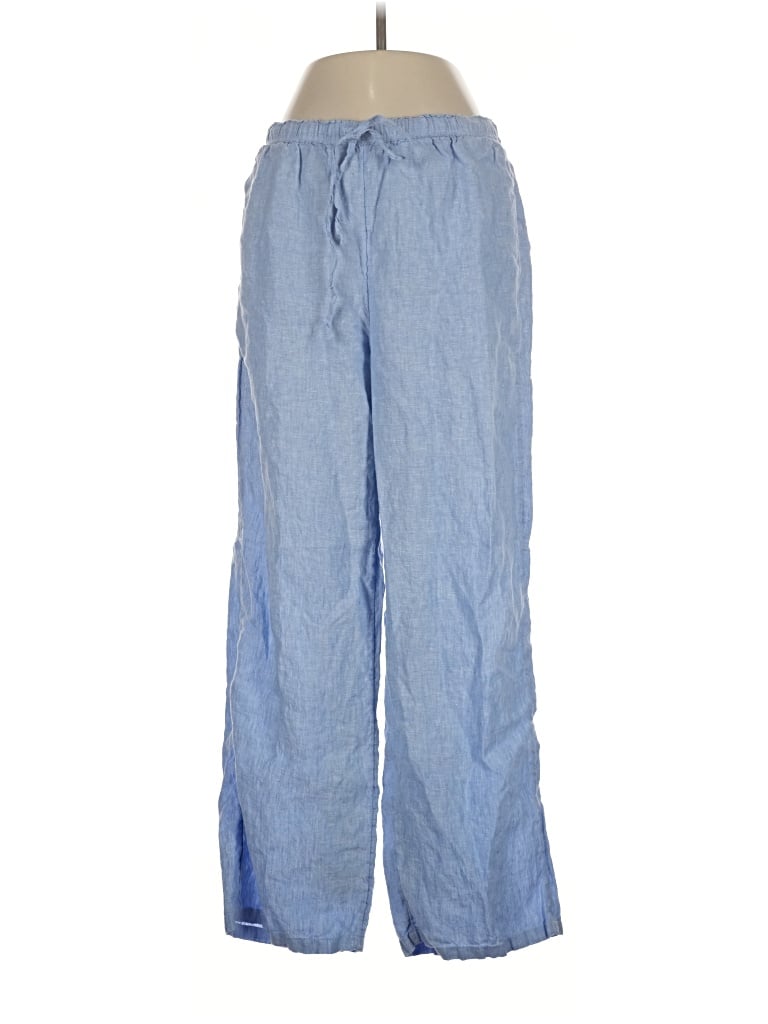 Pre-owned Jcrew Linen Pants In Blue