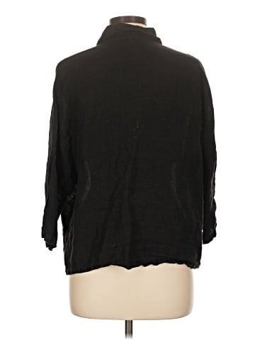 Unbranded 3/4 Sleeve Button-Down Shirt (view 2)
