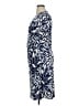 Glamour Print Blue Casual Dress Size 14 - photo 5