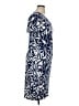 Glamour Print Blue Casual Dress Size 14 - photo 4
