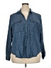 Nine West 100% Cotton Blue Jacket Size 2X - photo 1