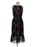 Point Sur 100% Polyester Floral Black Cocktail Dress Size 10 - photo 1