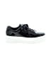 J/Slides 100% Leather Black Sneakers Size 7 1/2 - photo 1