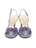 Vicini 100% Leather Floral Purple Sandals Size 7 1/2 - photo 2