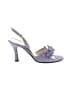 Vicini 100% Leather Floral Purple Sandals Size 7 1/2 - photo 1
