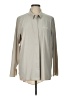 Athleta Solid Gray Long Sleeve Button-Down Shirt Size L - photo 1