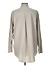 Athleta Solid Gray Long Sleeve Button-Down Shirt Size L - photo 2