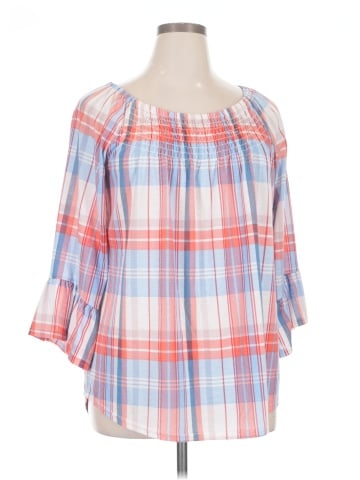 New York Laundry 3/4 Sleeve Blouse (view 1)
