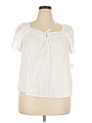 a.n.a. A New Approach Short Sleeve Blouse (view 1)