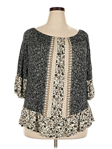 Style&Co 3/4 Sleeve Blouse (view 1)