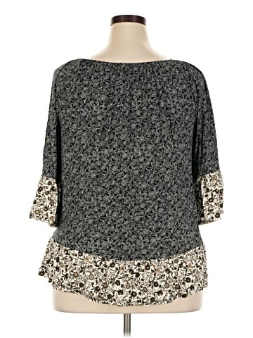 Style&Co 3/4 Sleeve Blouse (view 2)
