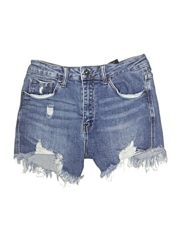 Risen Denim Shorts (view 1)