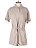 Z Supply 100% Cotton Checkered-gingham Tan Romper Size S - photo 1